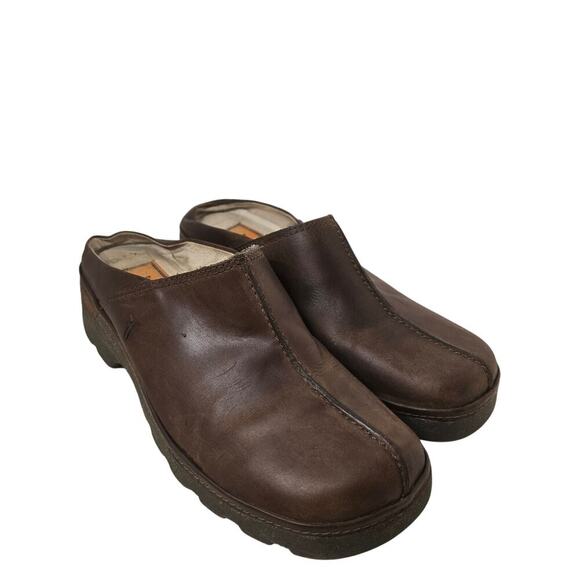 Vintage Frye Brown Mules Size 6M - Picture 1 of 5